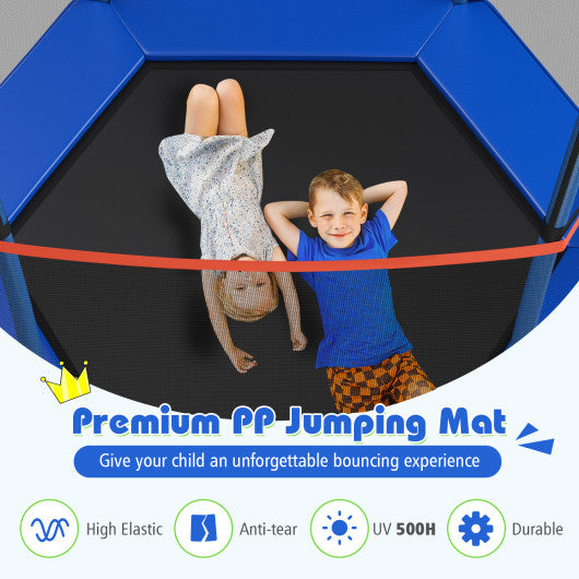 7 Feet Kids Recreational Bounce Jumper Trampoline-Blue