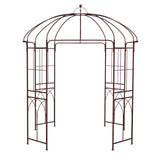 8.4 x 7 Feet Wide Birdcage Shape Garden Arbor