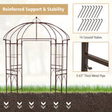 8.4 x 7 Feet Wide Birdcage Shape Garden Arbor