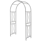 Garden Arch Arbor Trellis Patio Plant Stand Rack Archway-Black